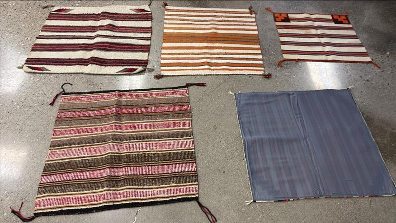 A Group of Single Saddle Blankets