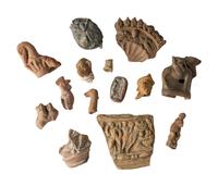 16 Egyptian Terracotta Figures
