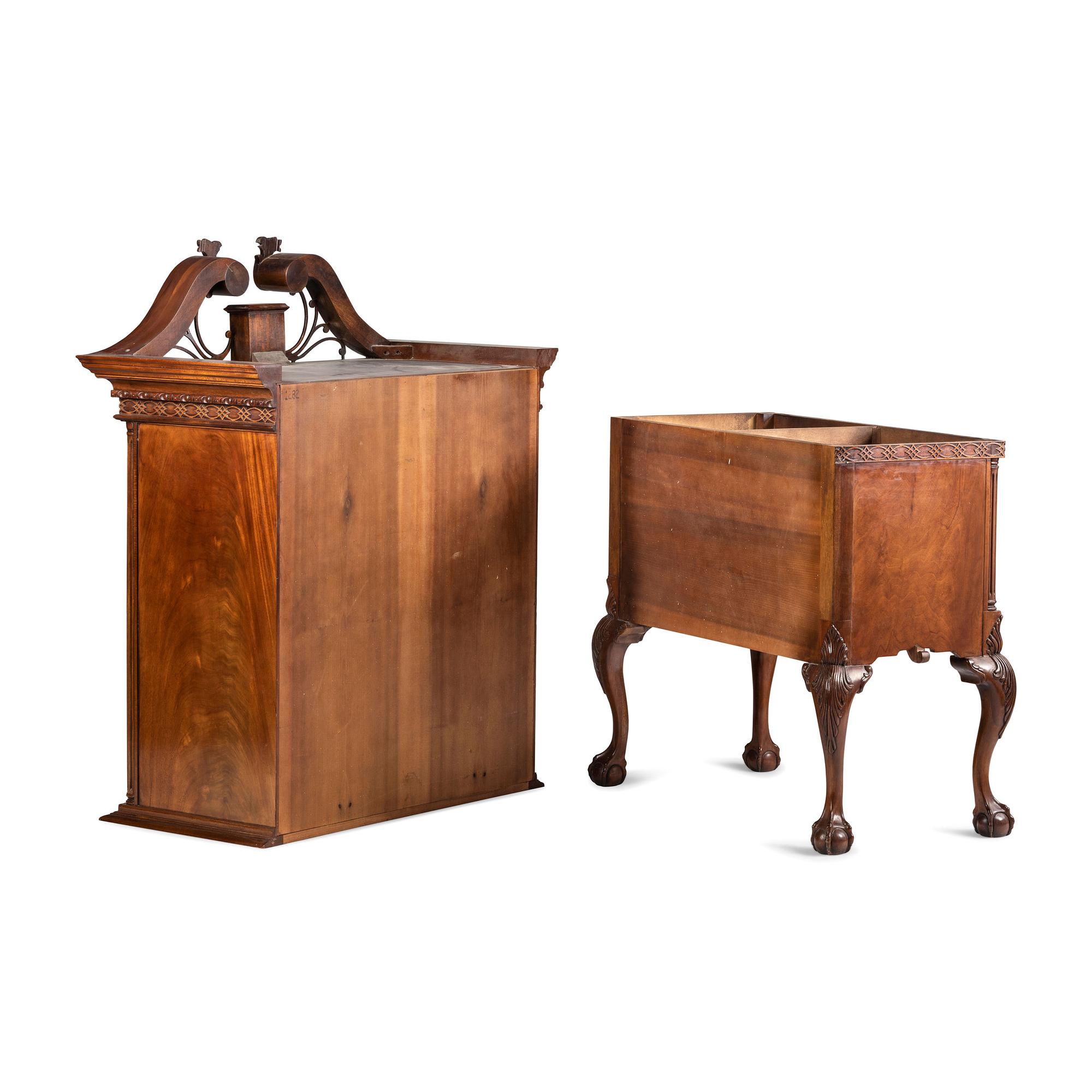 A Philadelphia Chippendale Style Shell-Carved Mahogany High Boy