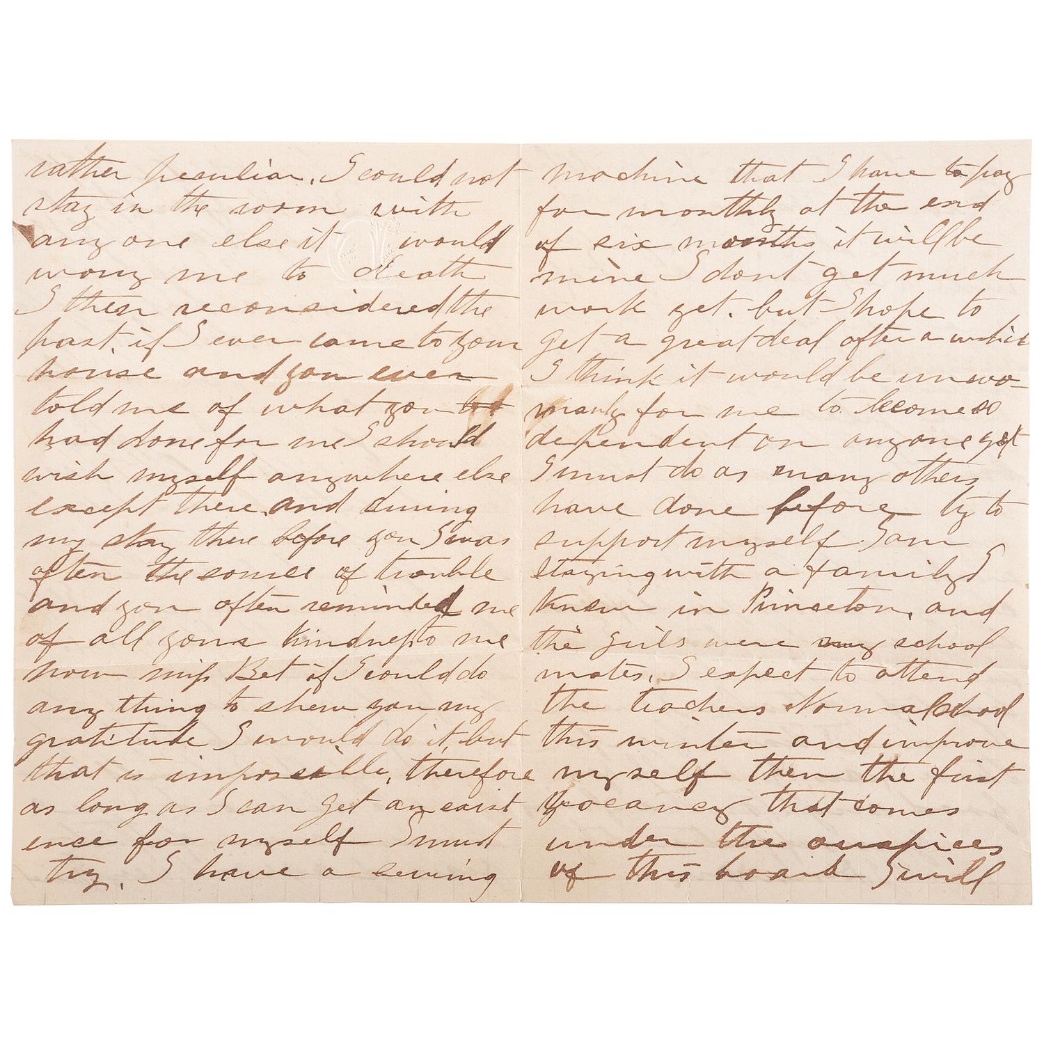 Van Lew Family Archive, Incl. Letters from Civil War Spymaster Elizabeth Van Lew and Slave-Turned-Spy Mary Bowser