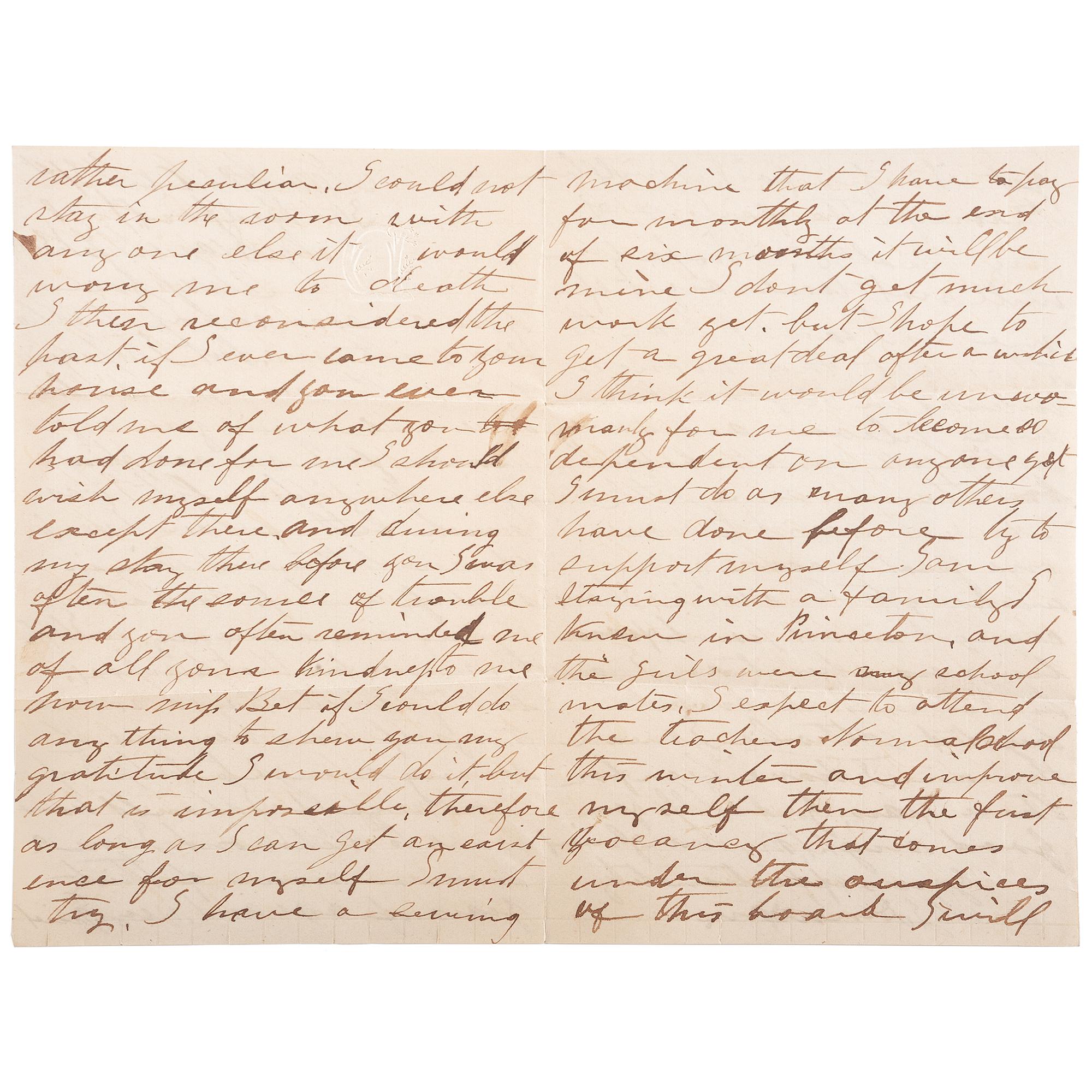 Van Lew Family Archive, Incl. Letters from Civil War Spymaster Elizabeth Van Lew and Slave-Turned-Spy Mary Bowser