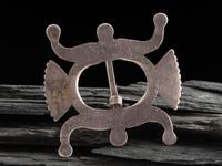 Navajo Sandcast Ingot and Hubble Glass Belt Buckle