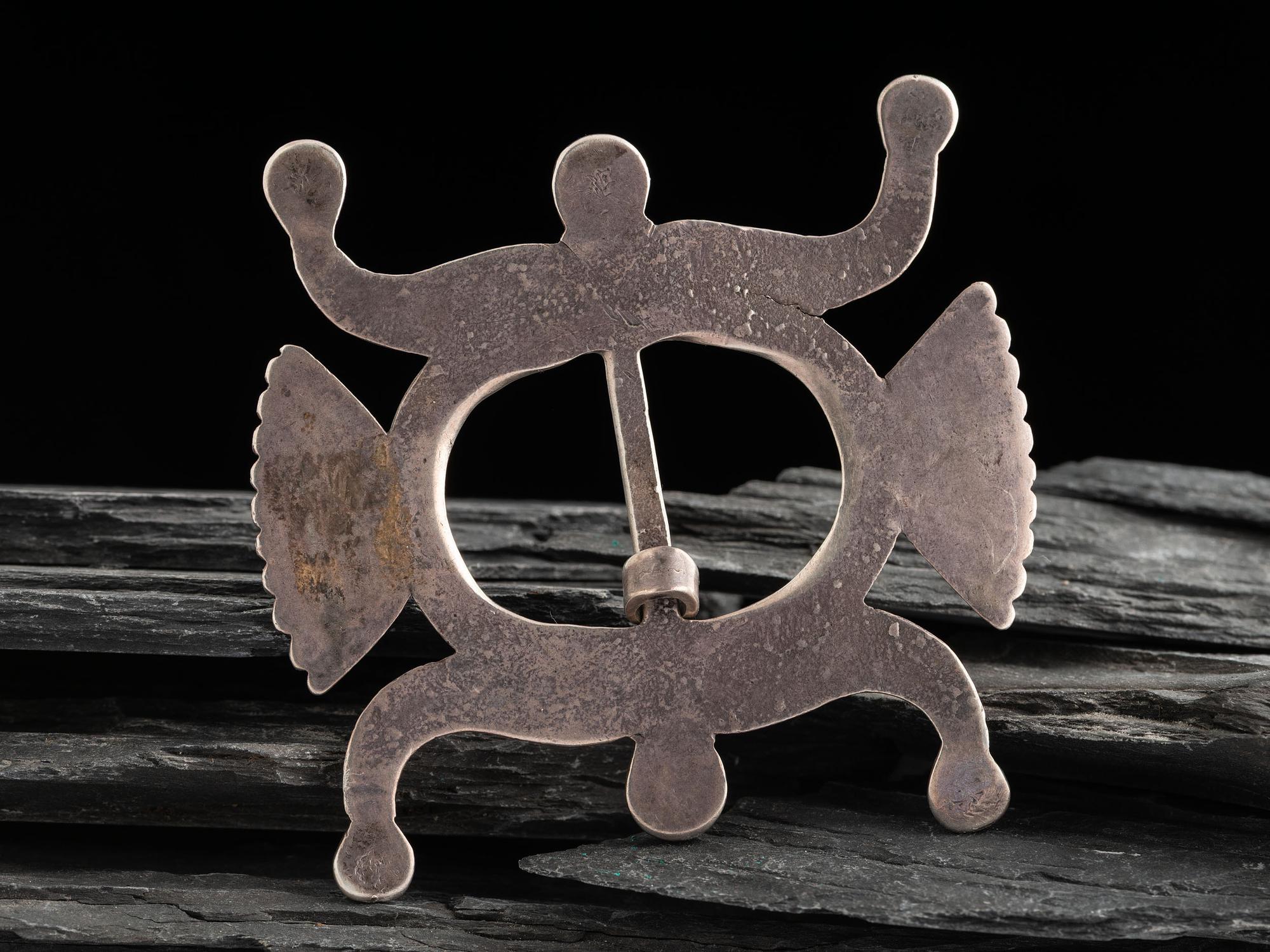 Navajo Sandcast Ingot and Hubble Glass Belt Buckle