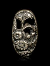 A Bronze Bead-Form Ojime