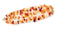 A Yellow Gold and Multigem Bead Bracelet,