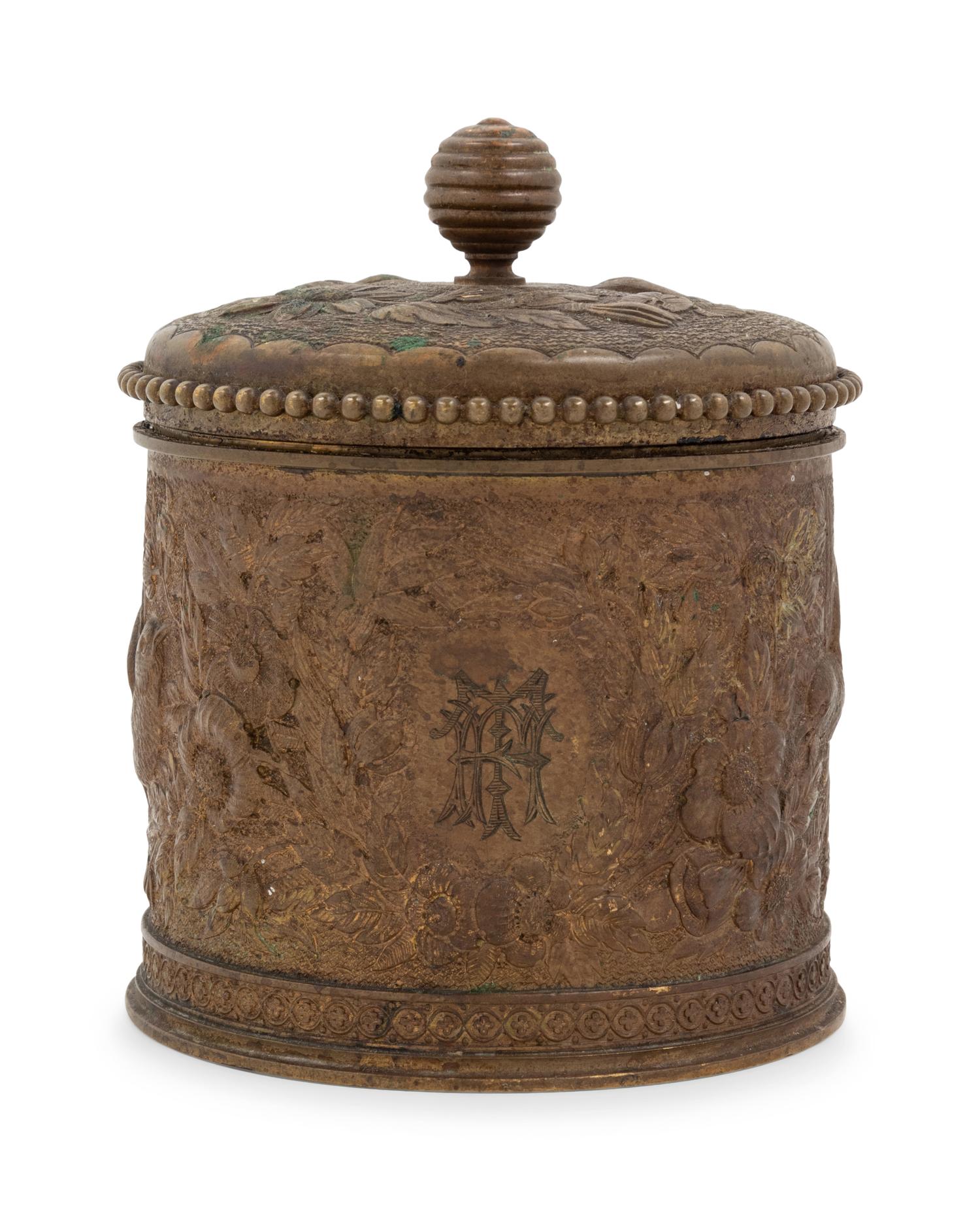 A Tiffany & Co. Bronze Lidded Box