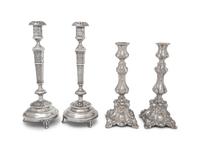 Two Pairs of Polish Candlesticks