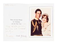 (BRITISH ROYALTY) Charles and Diana, signed Christmas card, with Andrew and Sarah Christmas card.