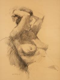 Untitled Nude Models (Three Framed Works)