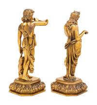 A Pair of Continental Gilt Bronze Figures