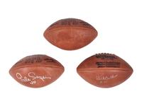 A Group of Chicago Bears Hall of Fame Signed Autograph Items (Beckett Authentication Services Certified)