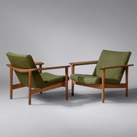 Pair of armchairs, c. 1958