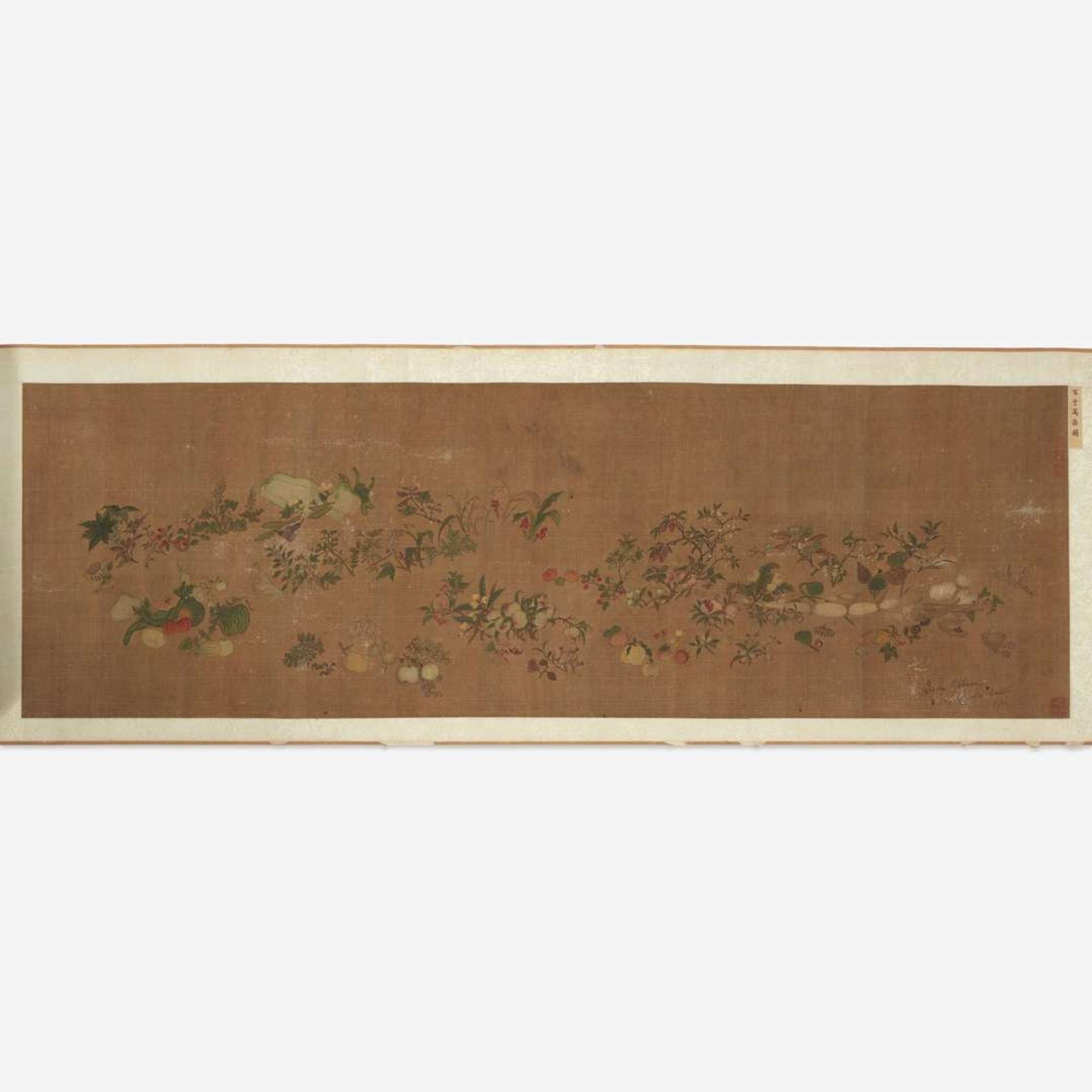Chinese School, 19th century or earlier 十九世纪或更早 One Hundred Auspicious Subjects, eight works ???????? ????
