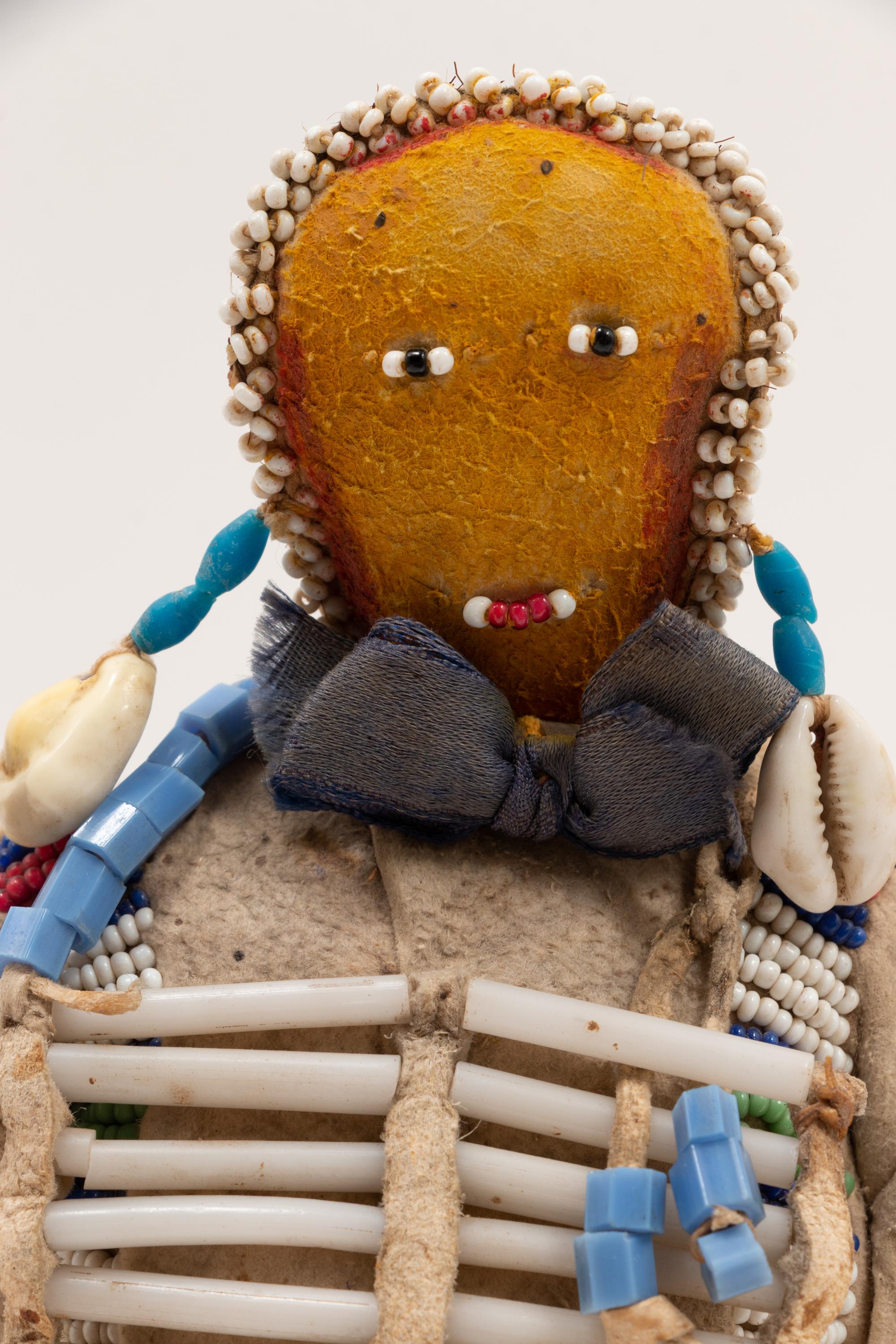 Sioux Beaded Hide Dolls