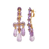PRINCE DIMITRI, CONVERTIBLE AMETHYST AND PERIDOT EARCLIPS