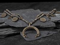 Navajo Coin Squash Blossom Necklace