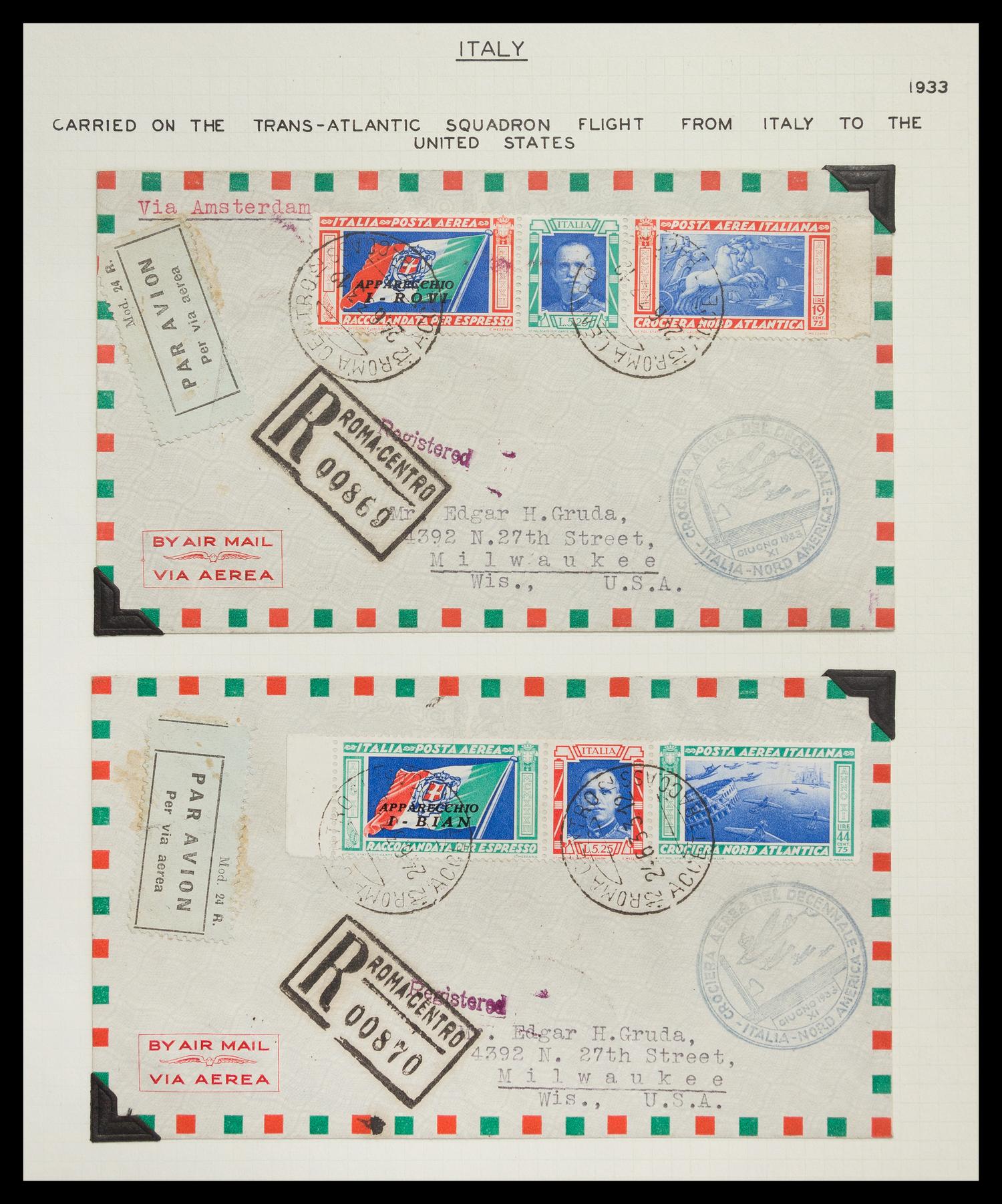 A Collection of European Air Post Stamps and Covers