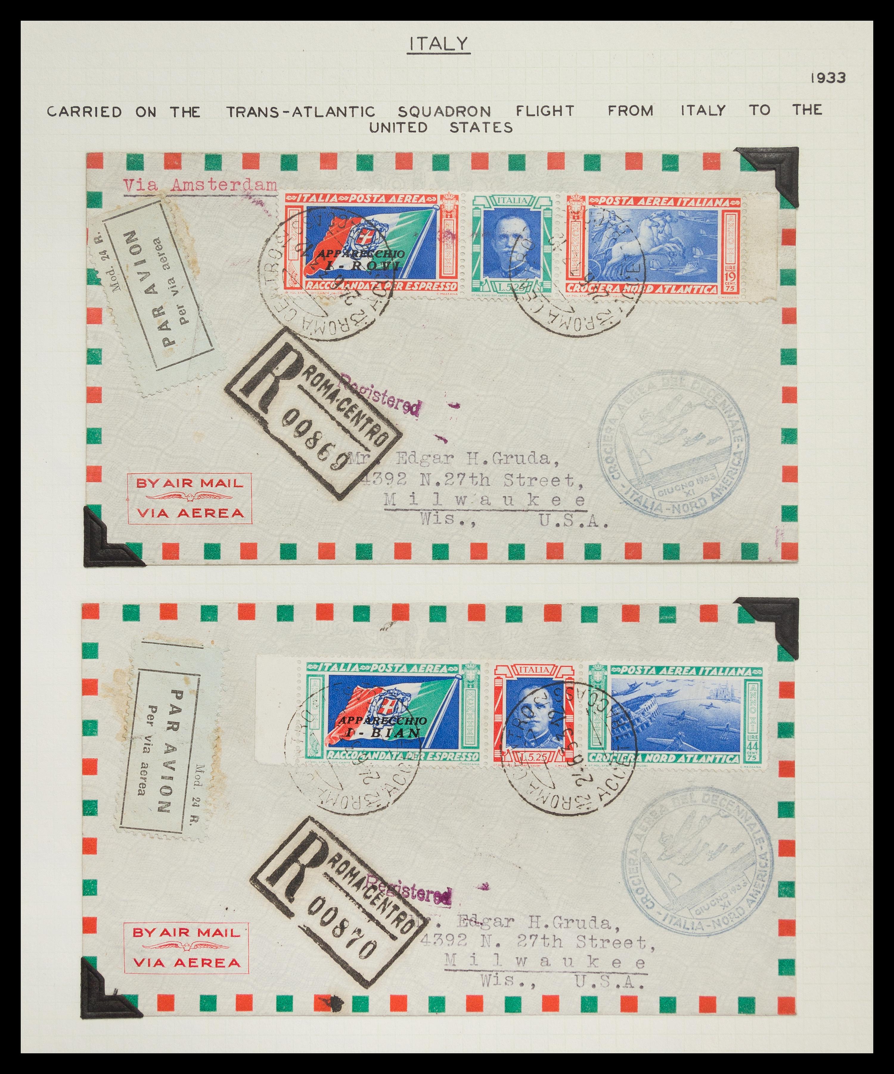 A Collection of European Air Post Stamps and Covers