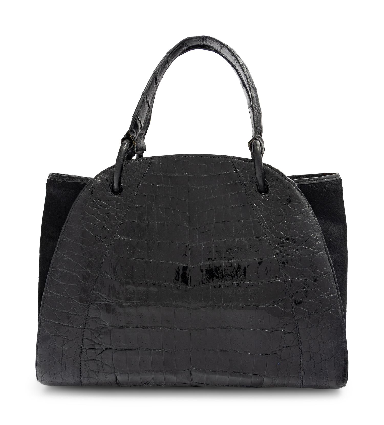 Nancy Gonzalez Alligator and Fur Bag, 2000s