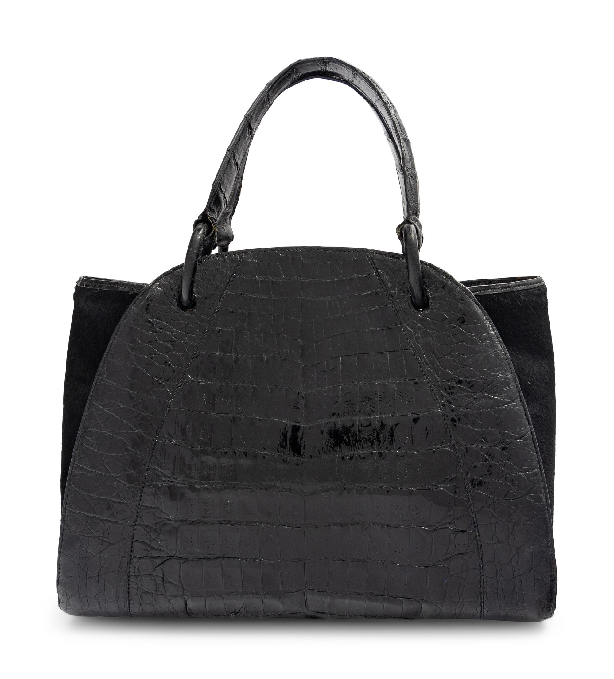 Nancy Gonzalez Alligator and Fur Bag, 2000s