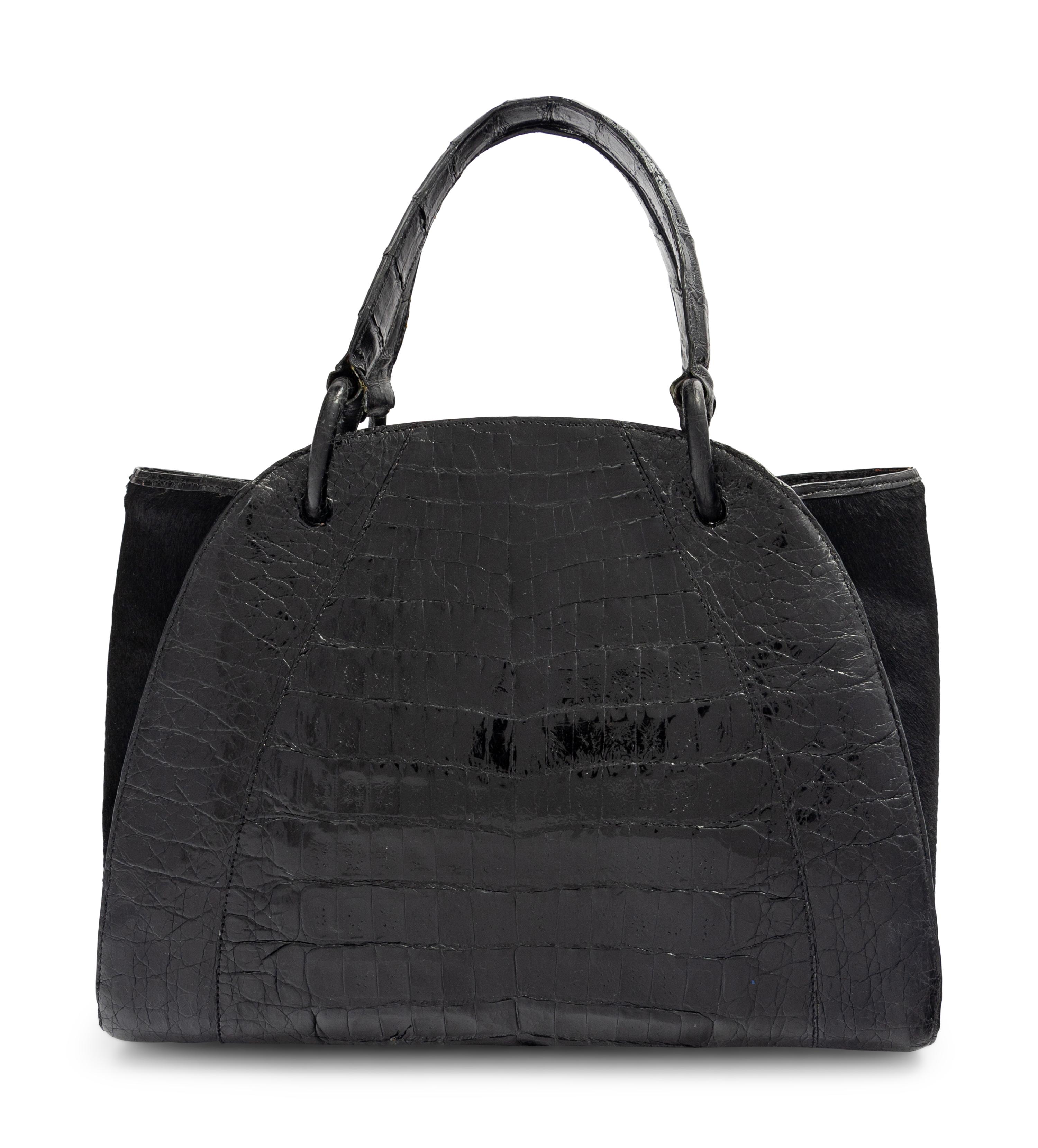 Nancy Gonzalez Alligator and Fur Bag, 2000s
