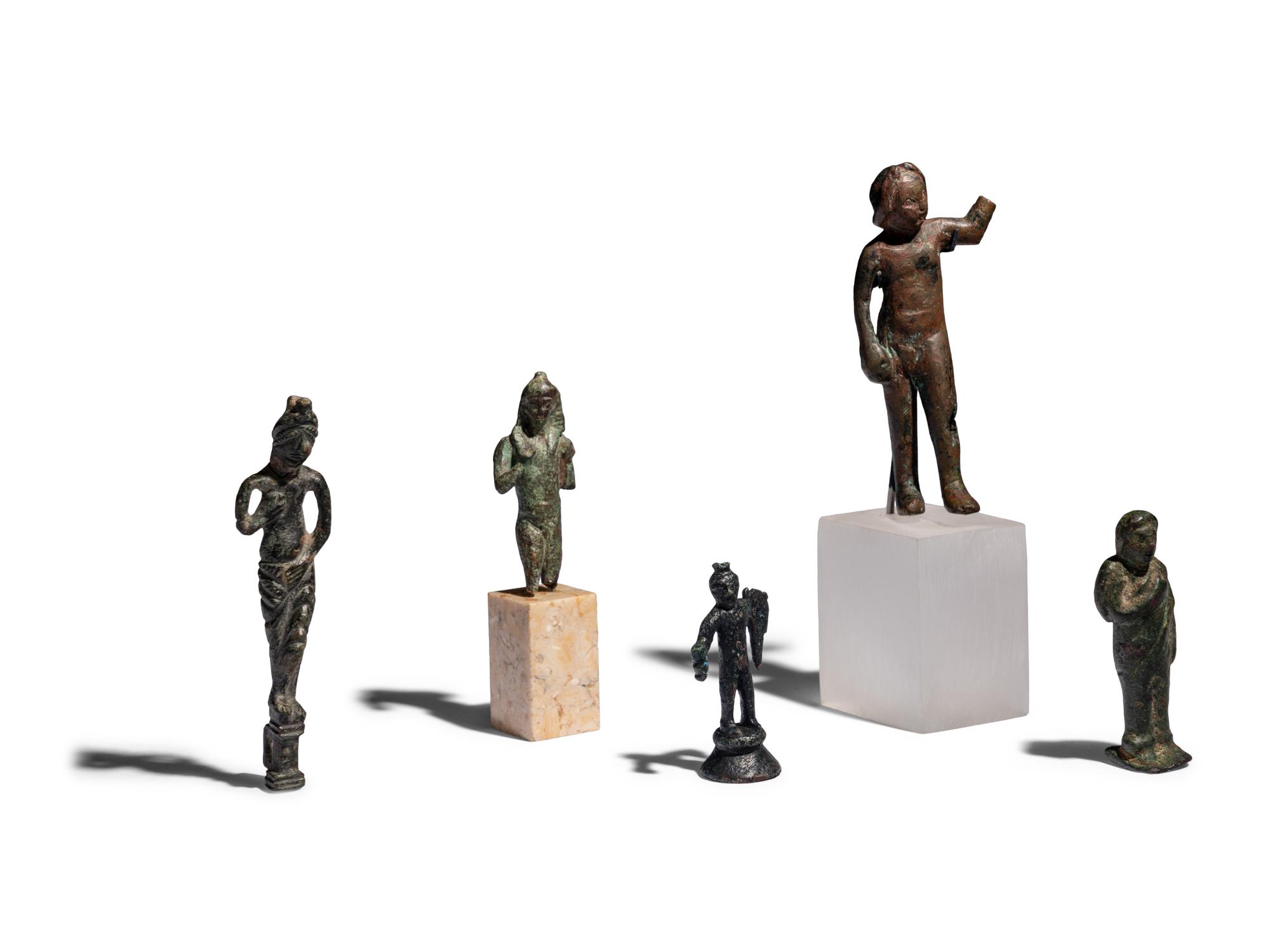 Six Roman Bronze Figures