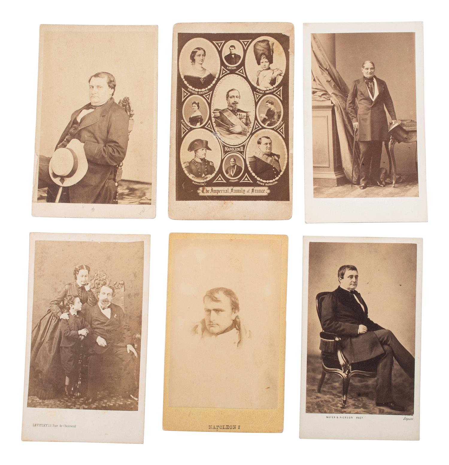 [EARLY PHOTOGRAPHY]. Extensive collection of international CDVs, many featuring royalty.