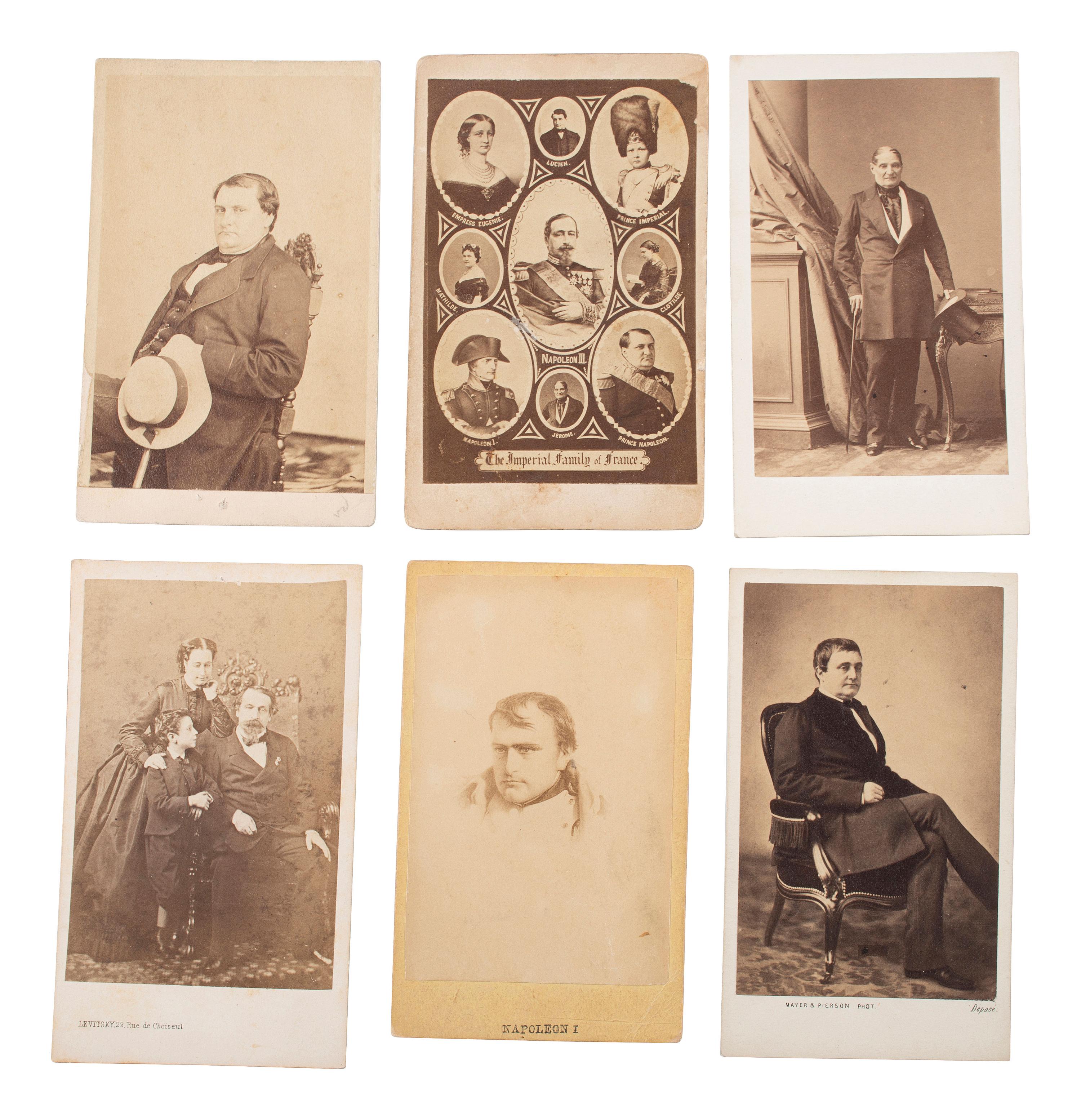 [EARLY PHOTOGRAPHY]. Extensive collection of international CDVs, many featuring royalty.