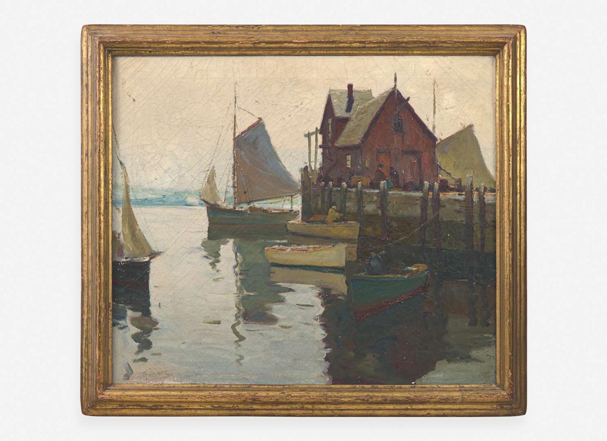 Anthony Thieme (American, 1888-1954) - Rockport Harbor