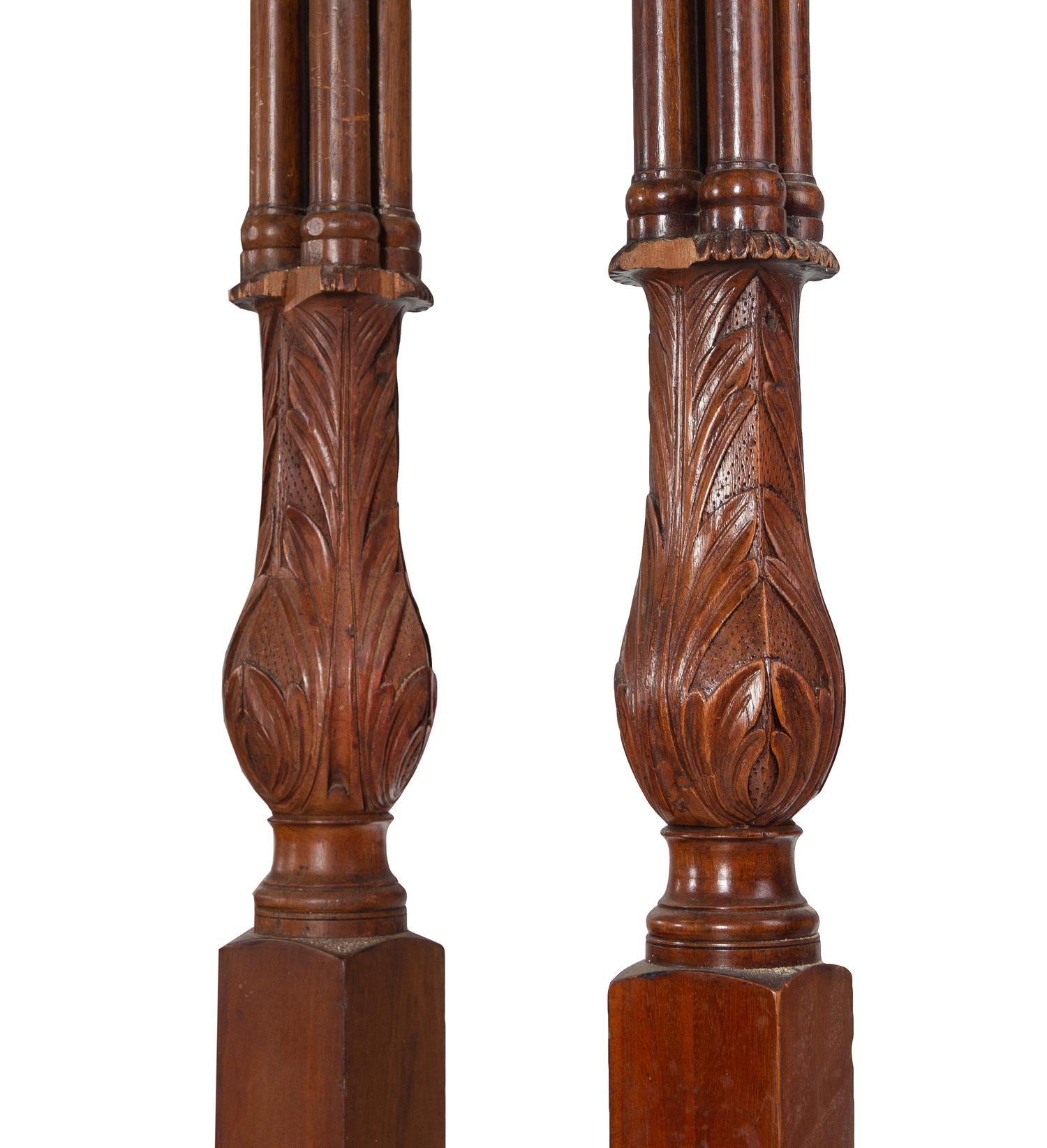 A Georgian Style Mahogany Tester Bed