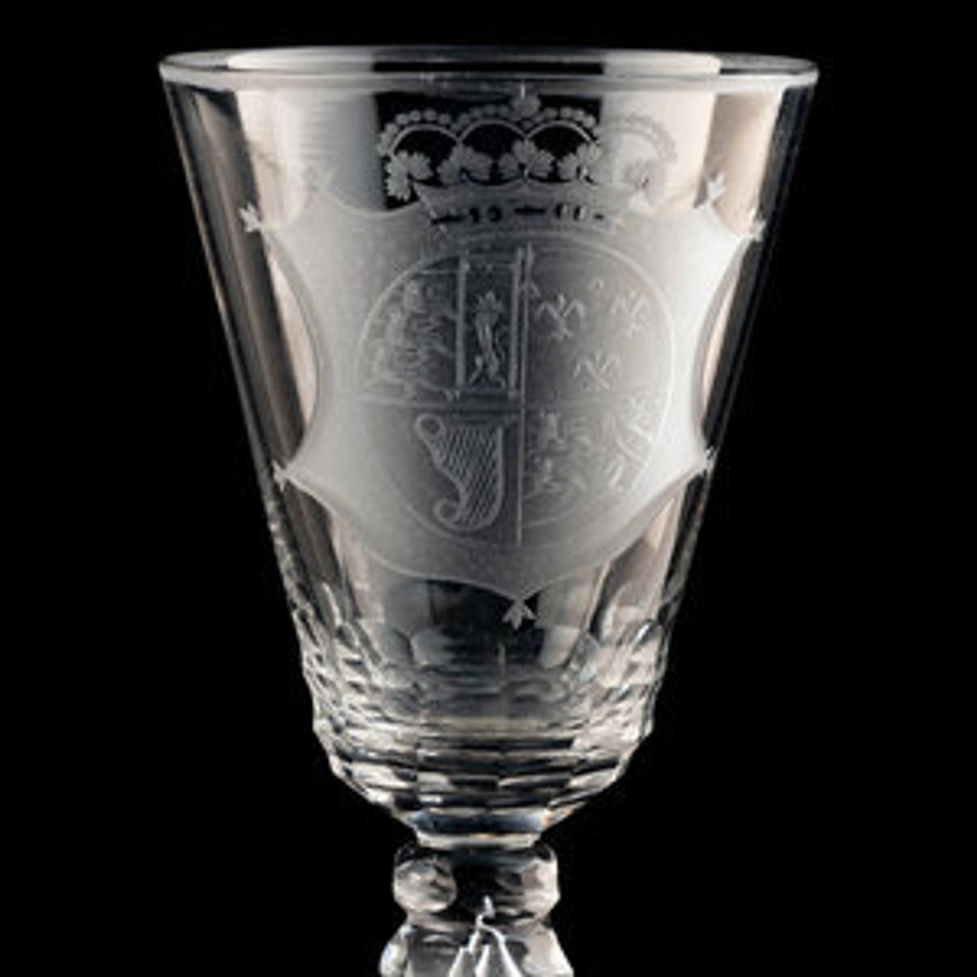 A Dutch Engraved Wine Glass