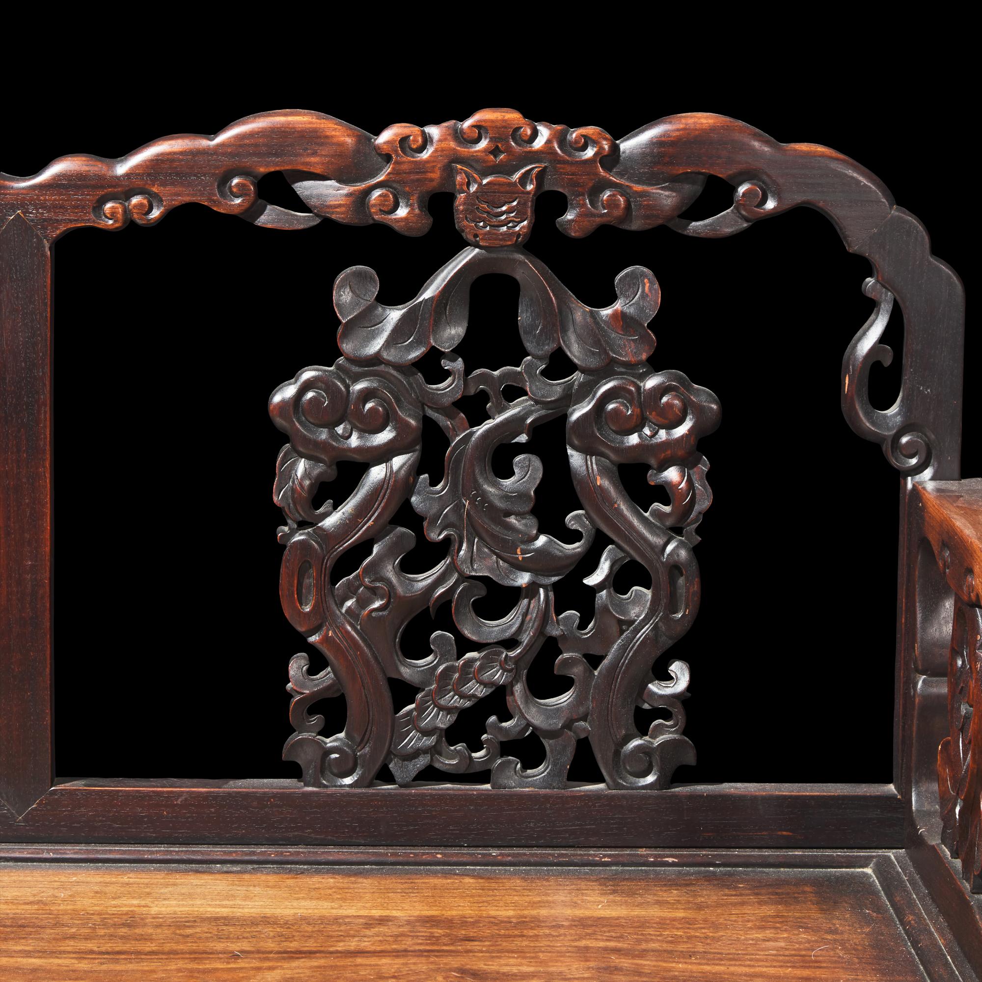 A Chinese Hardwood Settee, First Half 20th Century 民國 硬木扶手椅