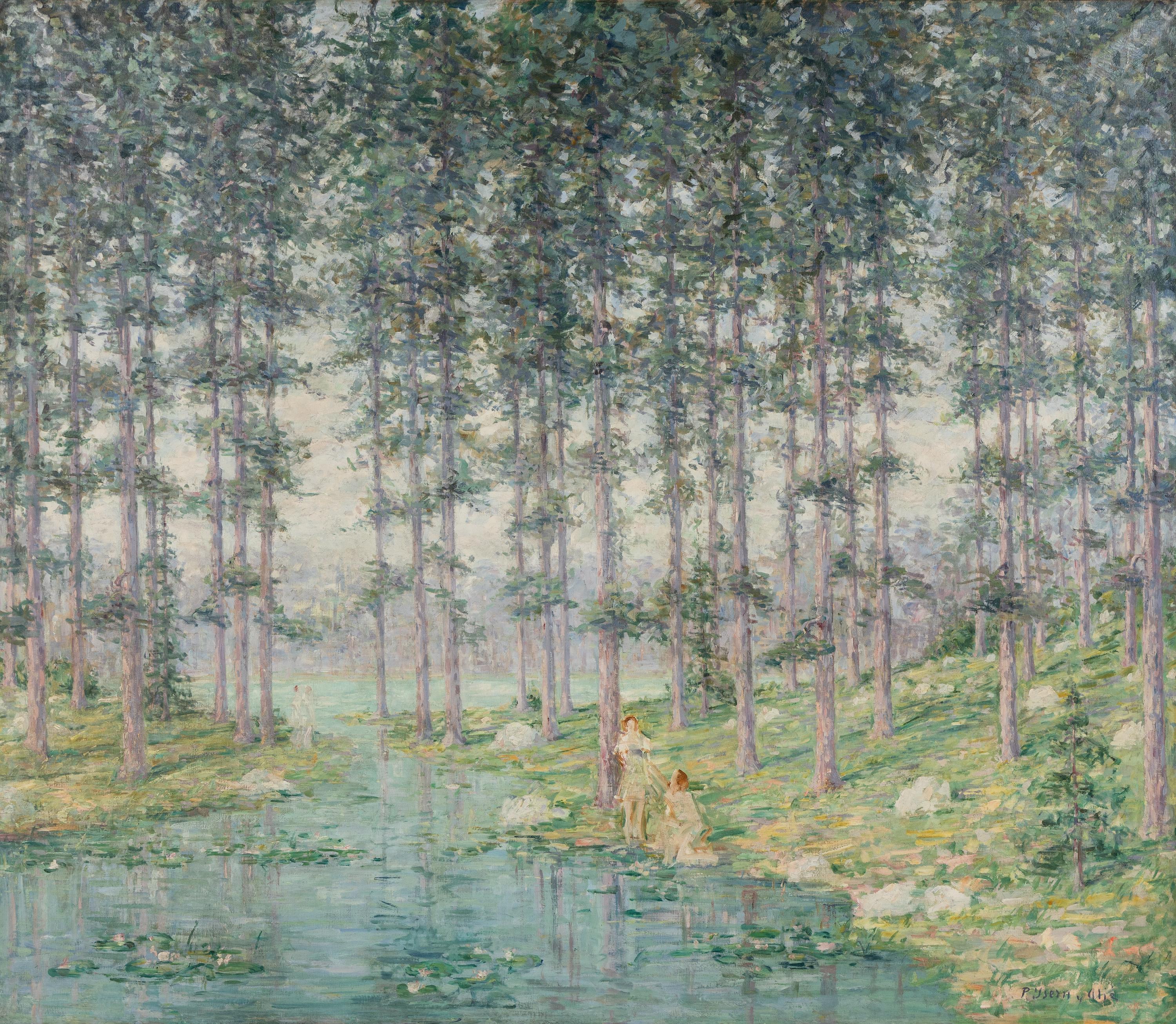 Pere Ysern Alié (Spanish, 1875–1946) — Figures Bathing in a Landscape