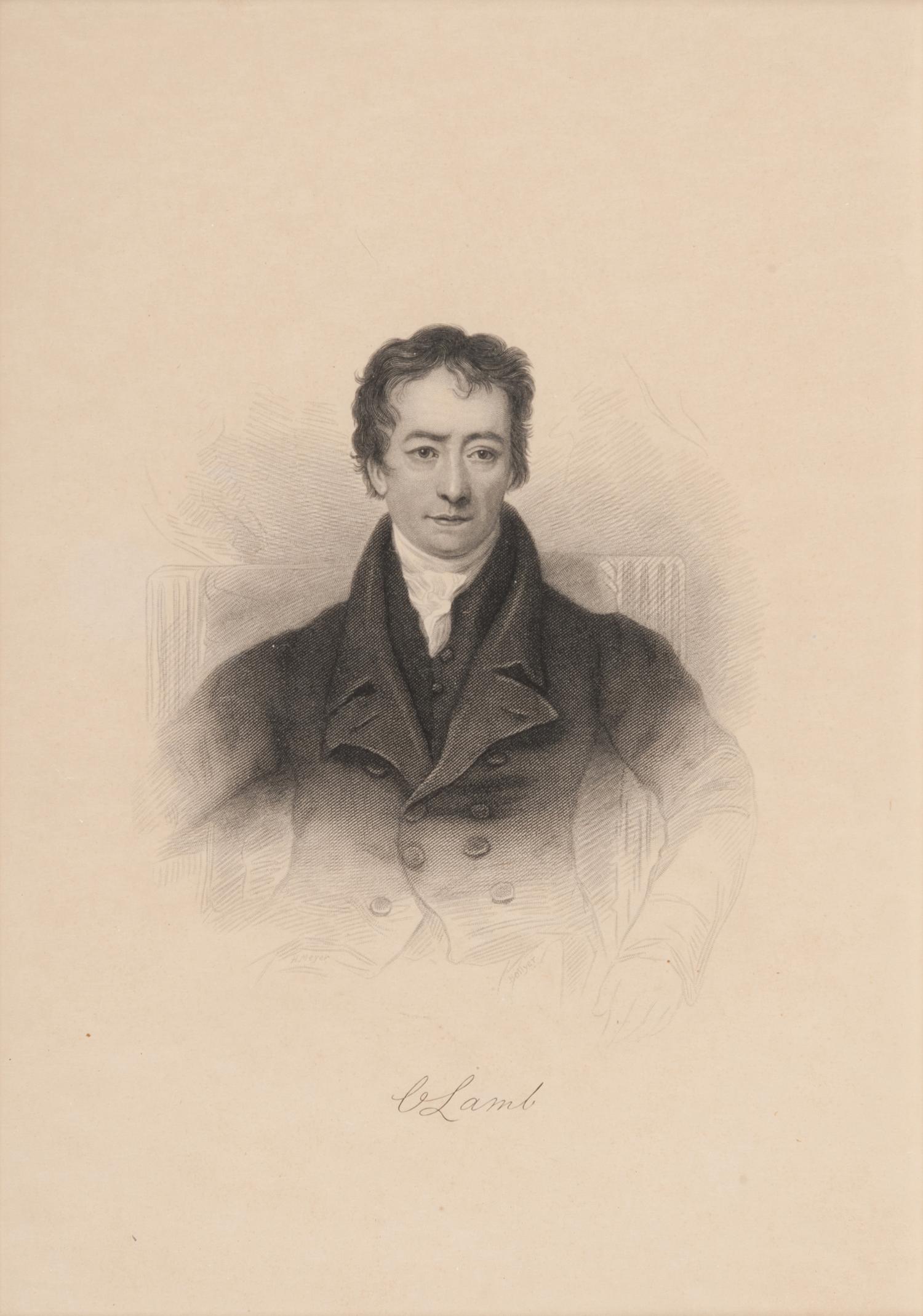 LAMB, Charles (1775-1834). Autograph letter signed ("C. Lamb") to Mr. Allsop. N.p., 29 May 1829.
