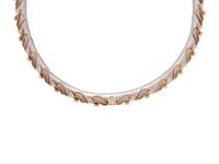 BICOLOR GOLD AND DIAMOND NECKLACE