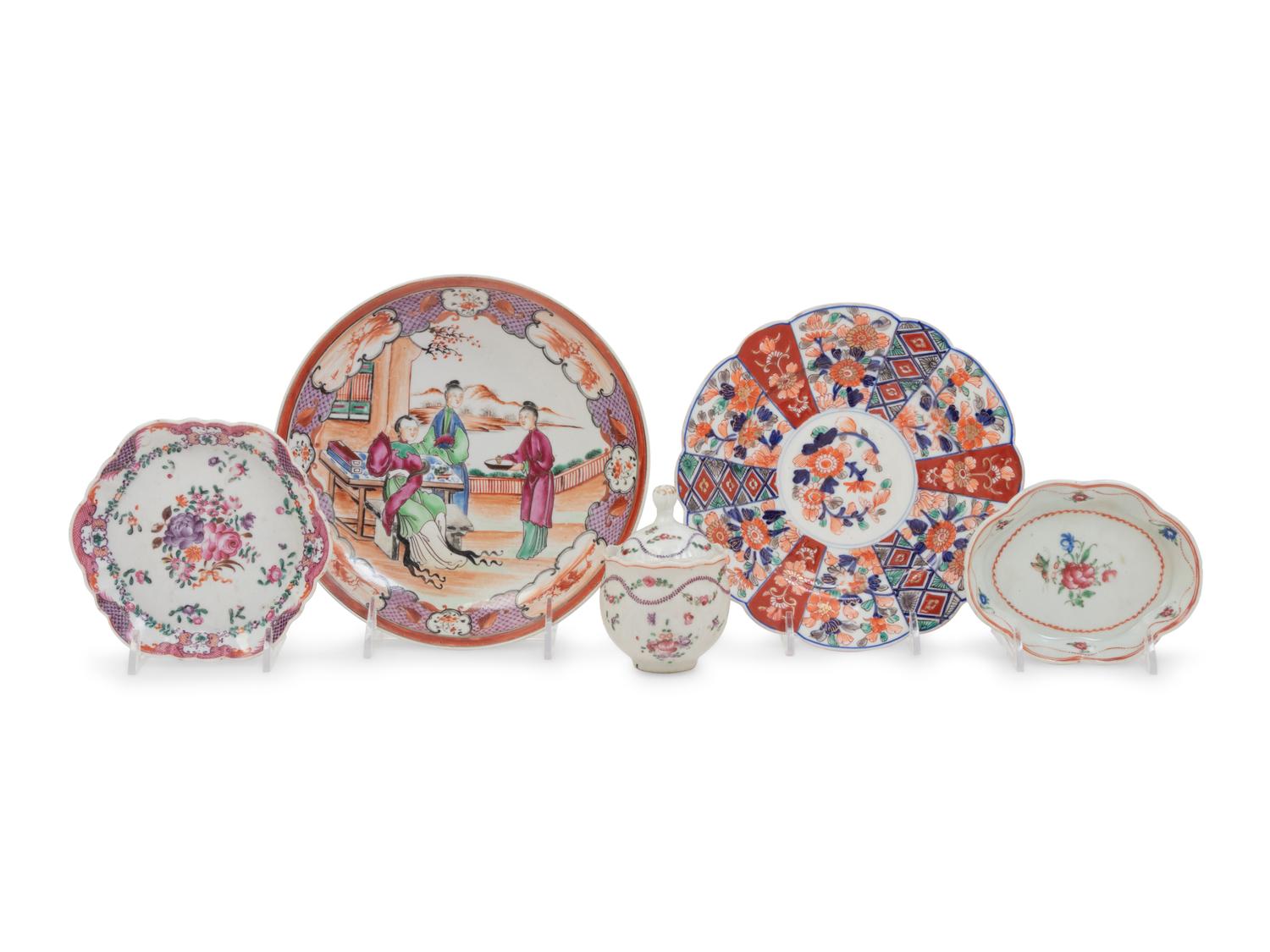 Four Chinese Export Porcelain Articles