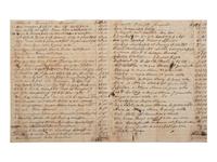 [ENSLAVEMENT & ABOLITION]. 2 estate documents listing enslaved persons, each with name and age included. Bourbon County, KY, 1833, 1854.