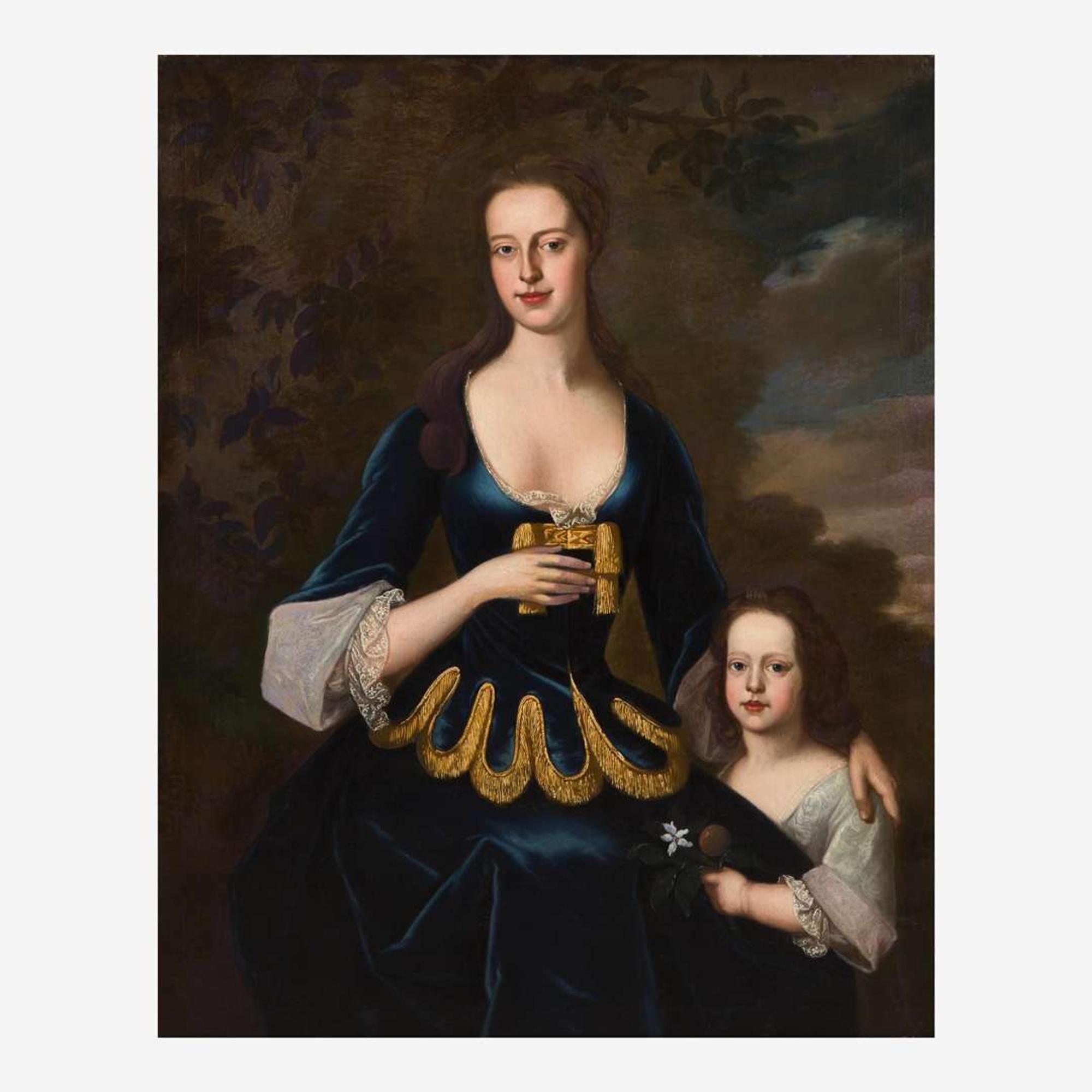 William Aikman (Scottish, 1682–1731) Portrait of Margaret Campbell, née Leckie (1674-1711), and her Eldest Son John Campbell (1696-1746)