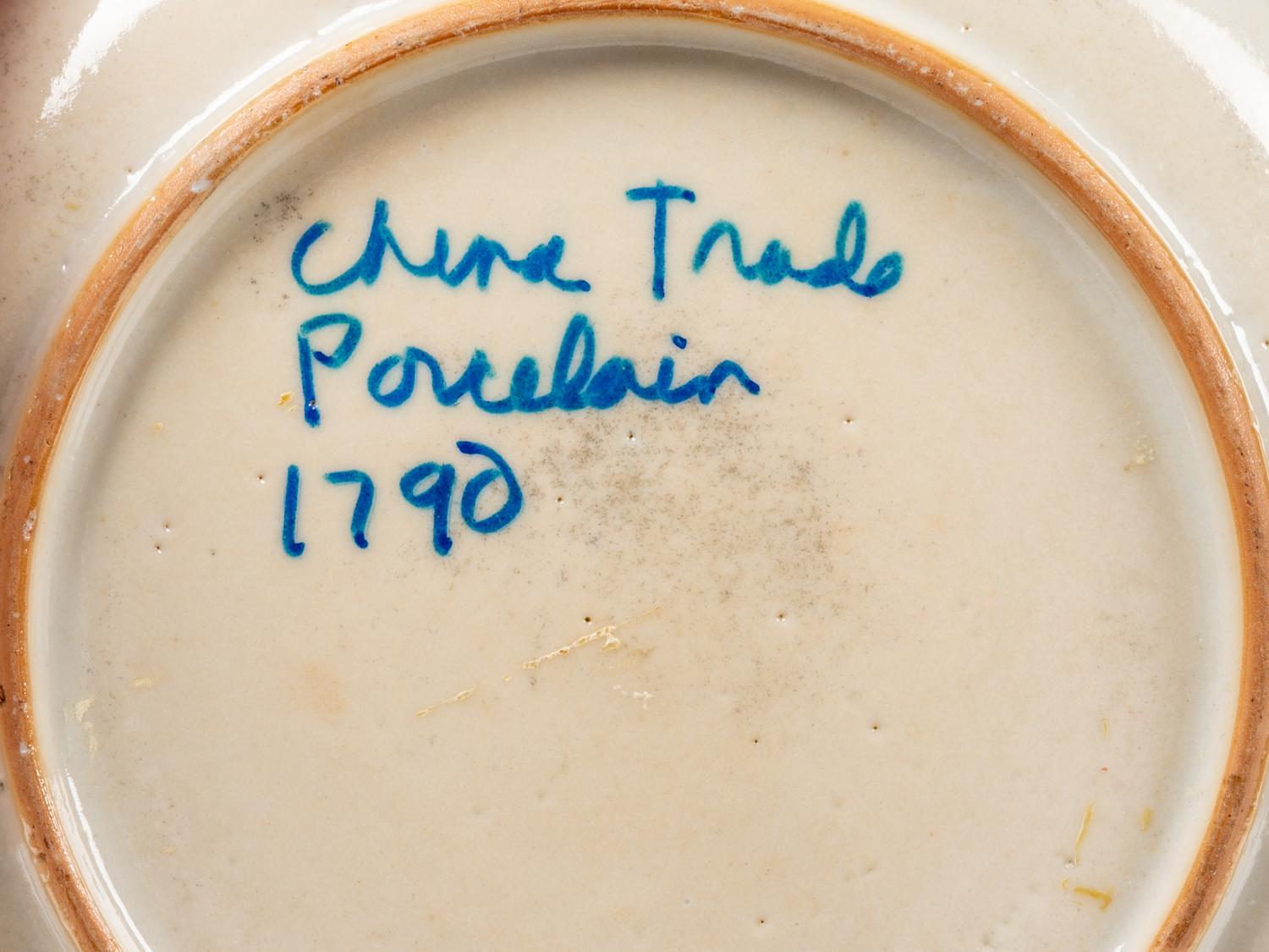 Eight Chinese Export Porcelain Tea Wares