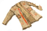 Plains Area Quilled Hide Coat Length 35 1/2 x width 23 inches — Late 19th Century