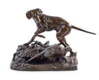 After Jules Moigniez, (French, 1835–1894), Pointer and Pheasant