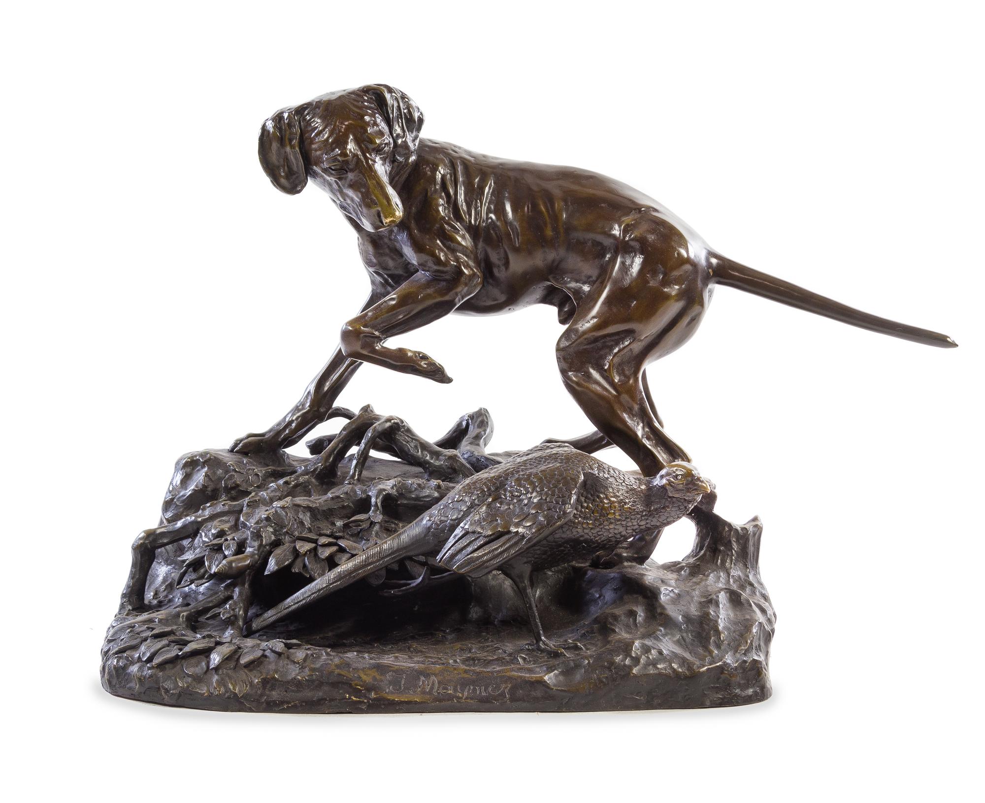 After Jules Moigniez, (French, 1835–1894), Pointer and Pheasant