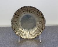 An American Silver Dish, Meriden Britannia Co., Meriden, CT, having a ribbed, scallop form border.