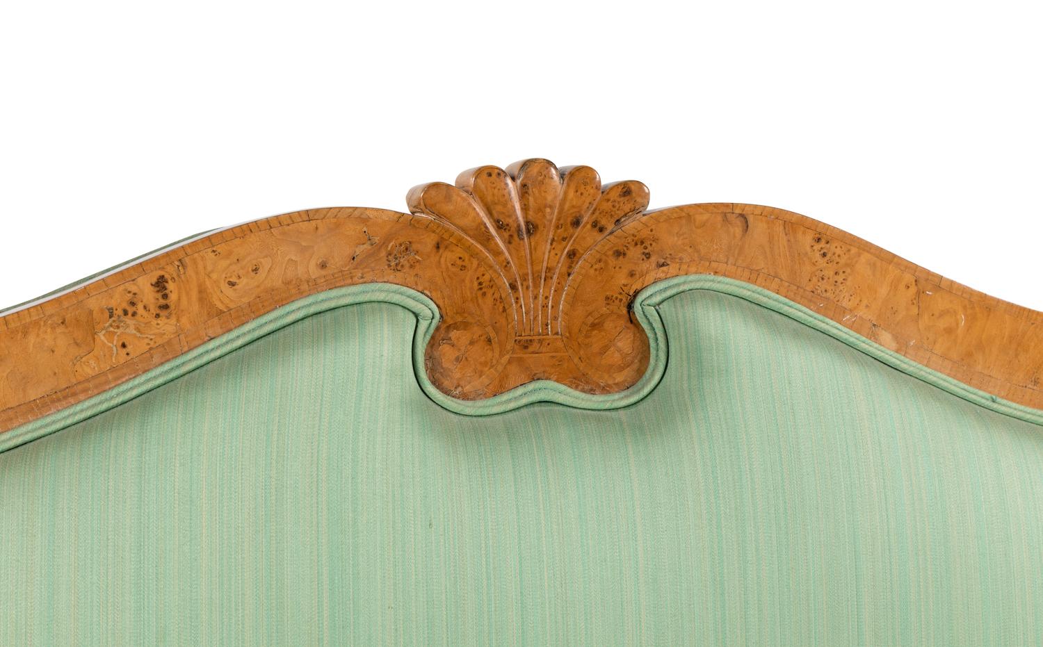 A Biedermeier Cherry and Poplar Settee