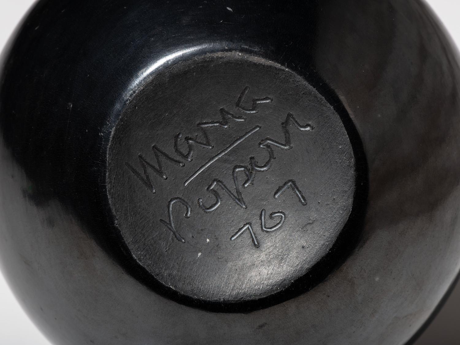 Blackware Pottery Jar, July 1967