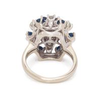 DIAMOND AND SAPPHIRE RING