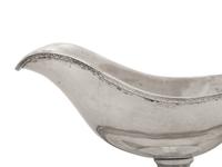An Austro-Hungarian Silver Sauce Boat with Attached Undertray
