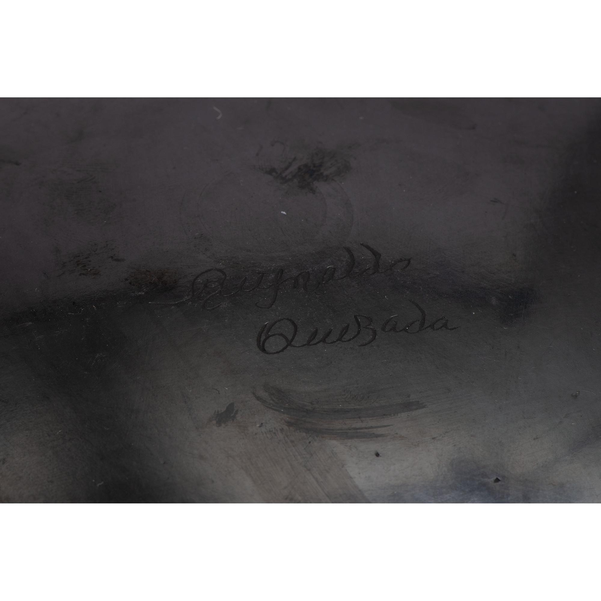 Blackware Pottery Plate