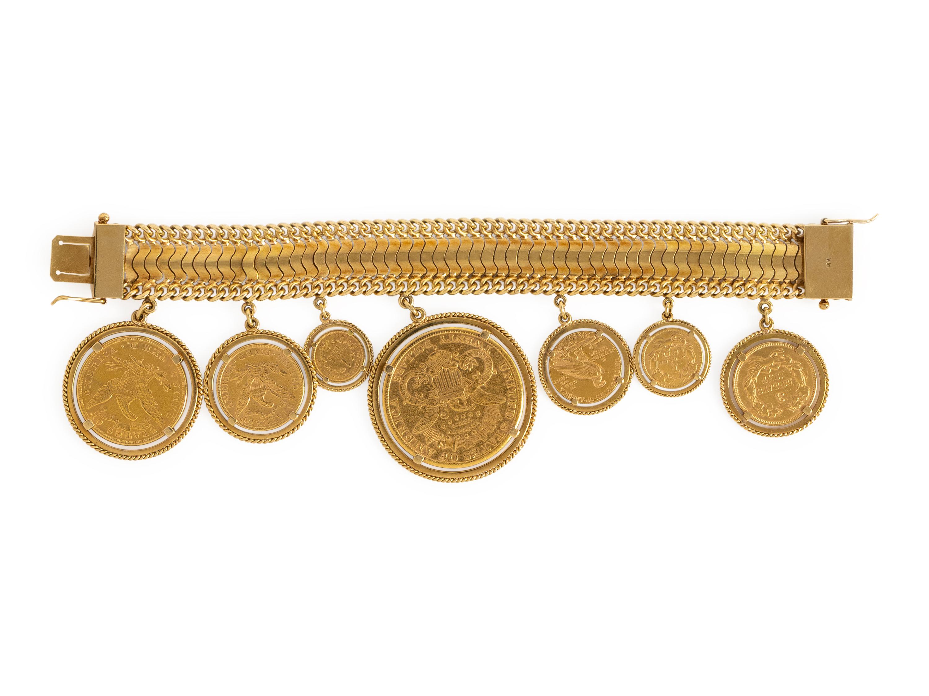 GOLD COIN BRACELET