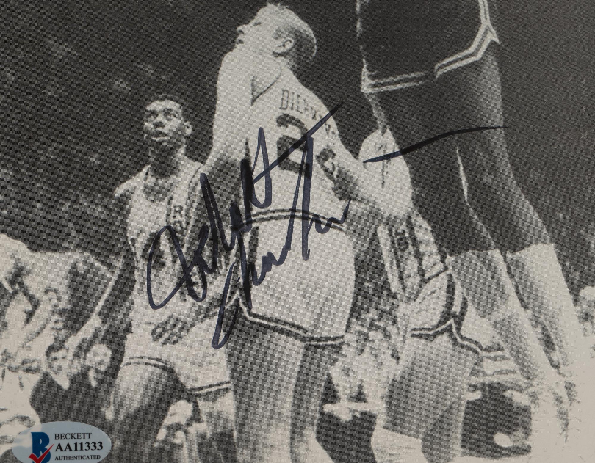 A Wilt Chamberlain Signed Autograph Photograph, (BAS Beckett Authentication Services Certified),